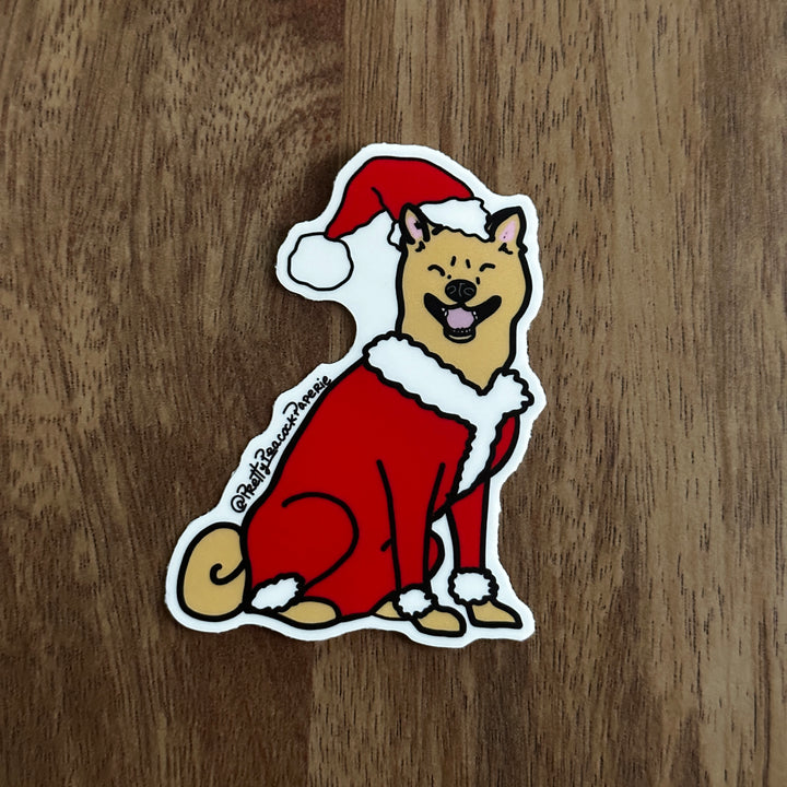 Santa Paws Vinyl Sticker