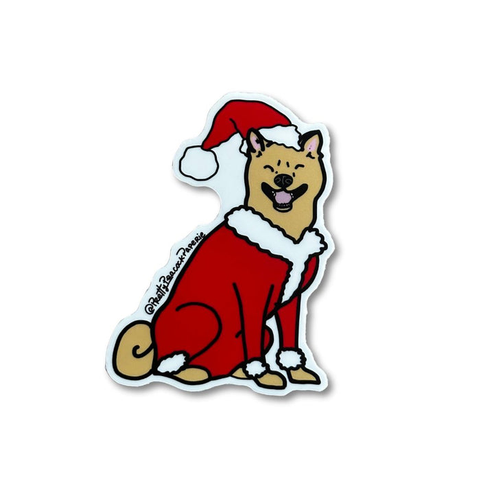 Santa Paws Vinyl Sticker
