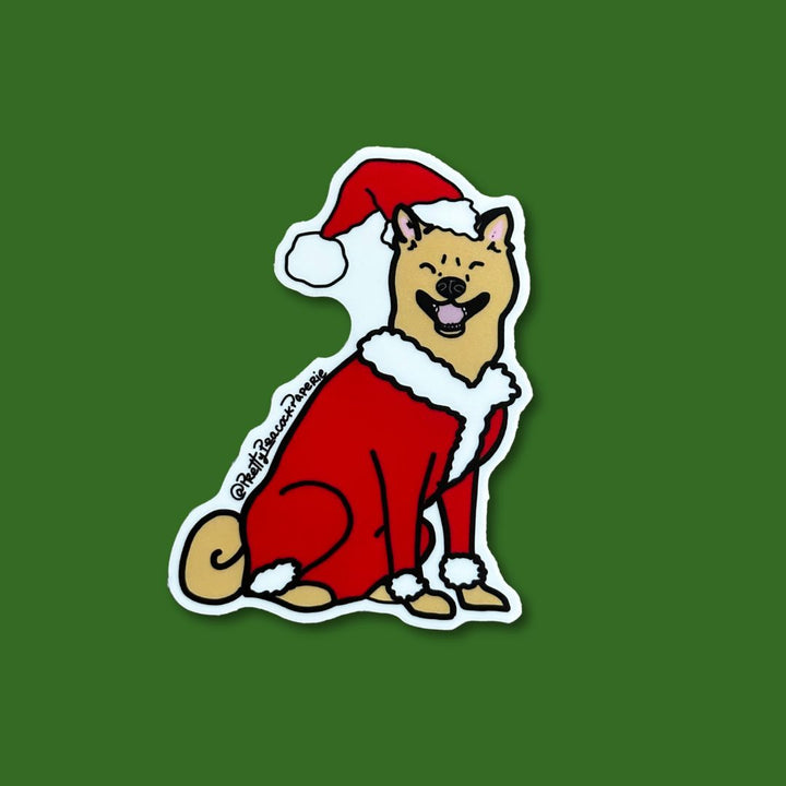 Santa Paws Vinyl Sticker