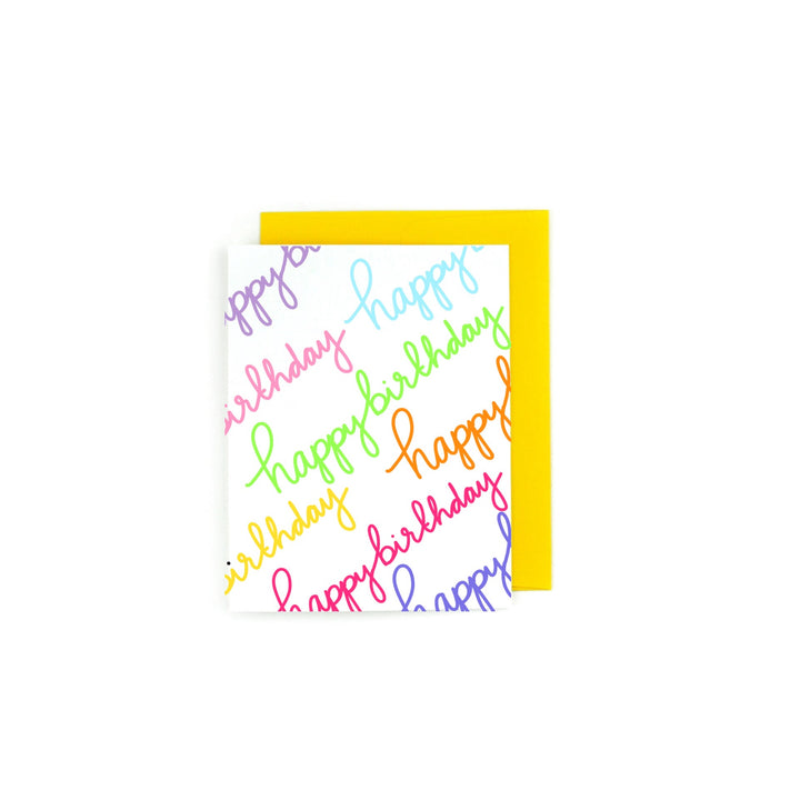 Rainbow Happy Birthday Card