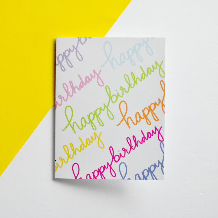 Rainbow Happy Birthday Card