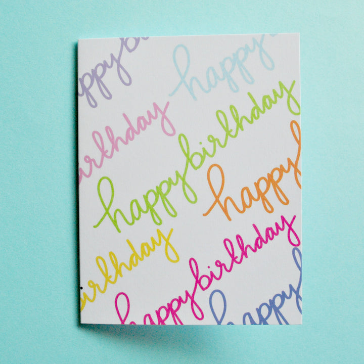 Rainbow Happy Birthday Card