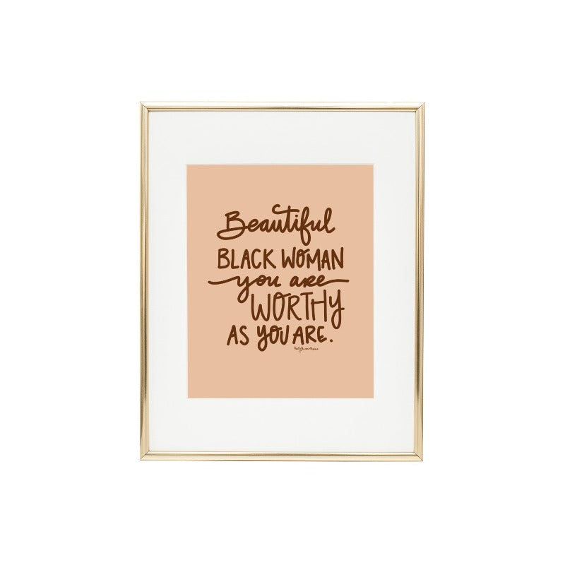 Beautiful Black Woman Print