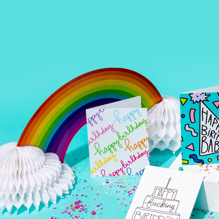 Rainbow Happy Birthday Card