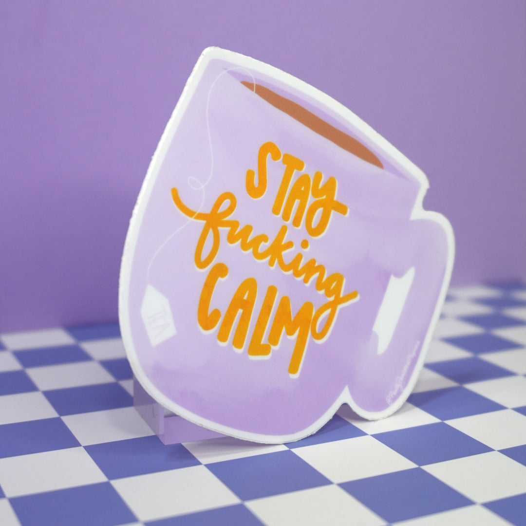 Motivational waterproof vinyl stickers by Pretty Peacock Paperie