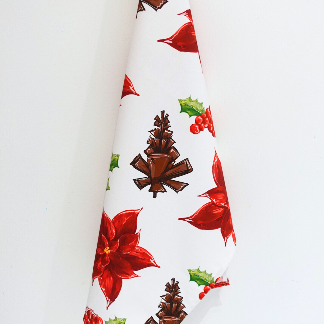 Holiday Florals Tea Towel