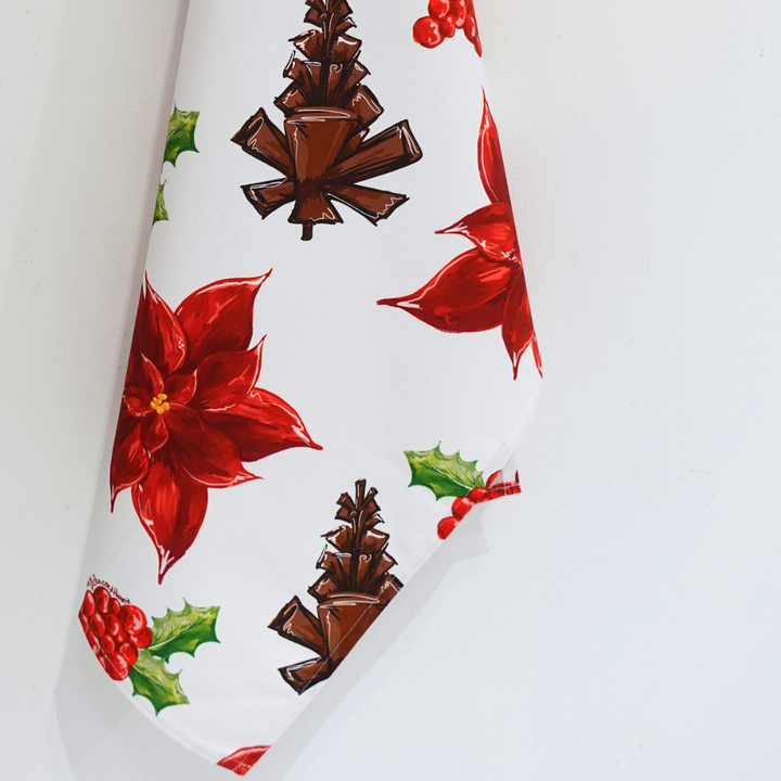 Holiday Florals Tea Towel