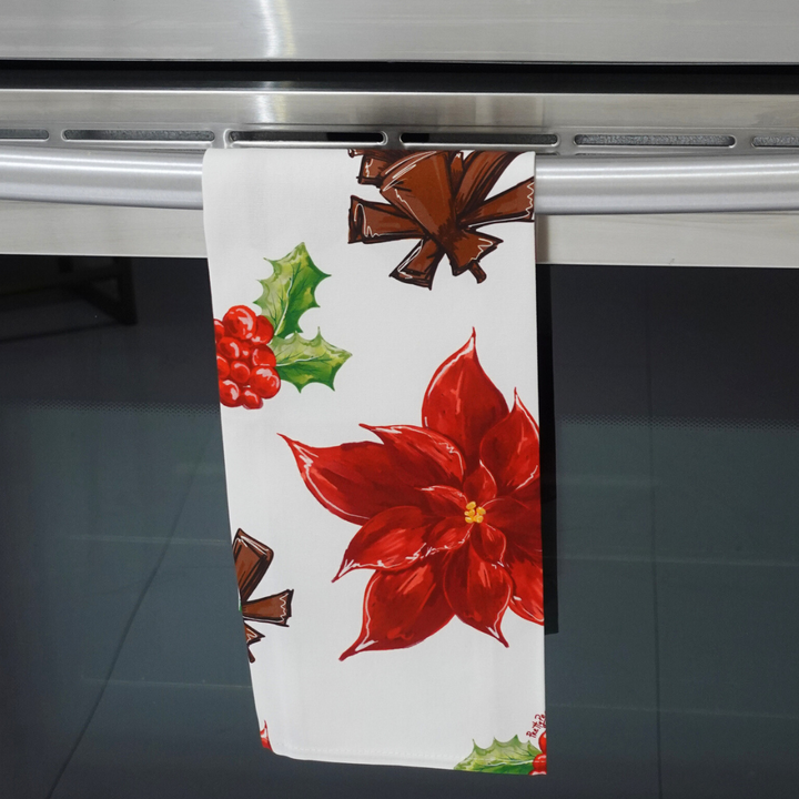 Holiday Florals Tea Towel