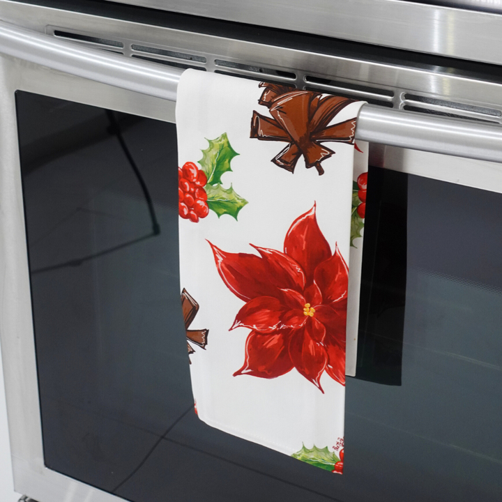 Holiday Florals Tea Towel