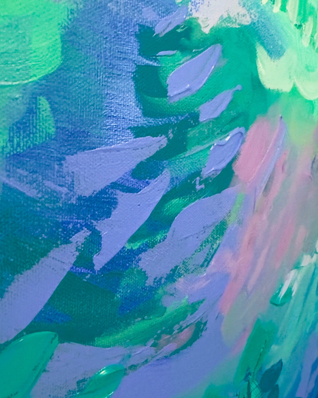 30x40 Blue Abstract Original Artwork