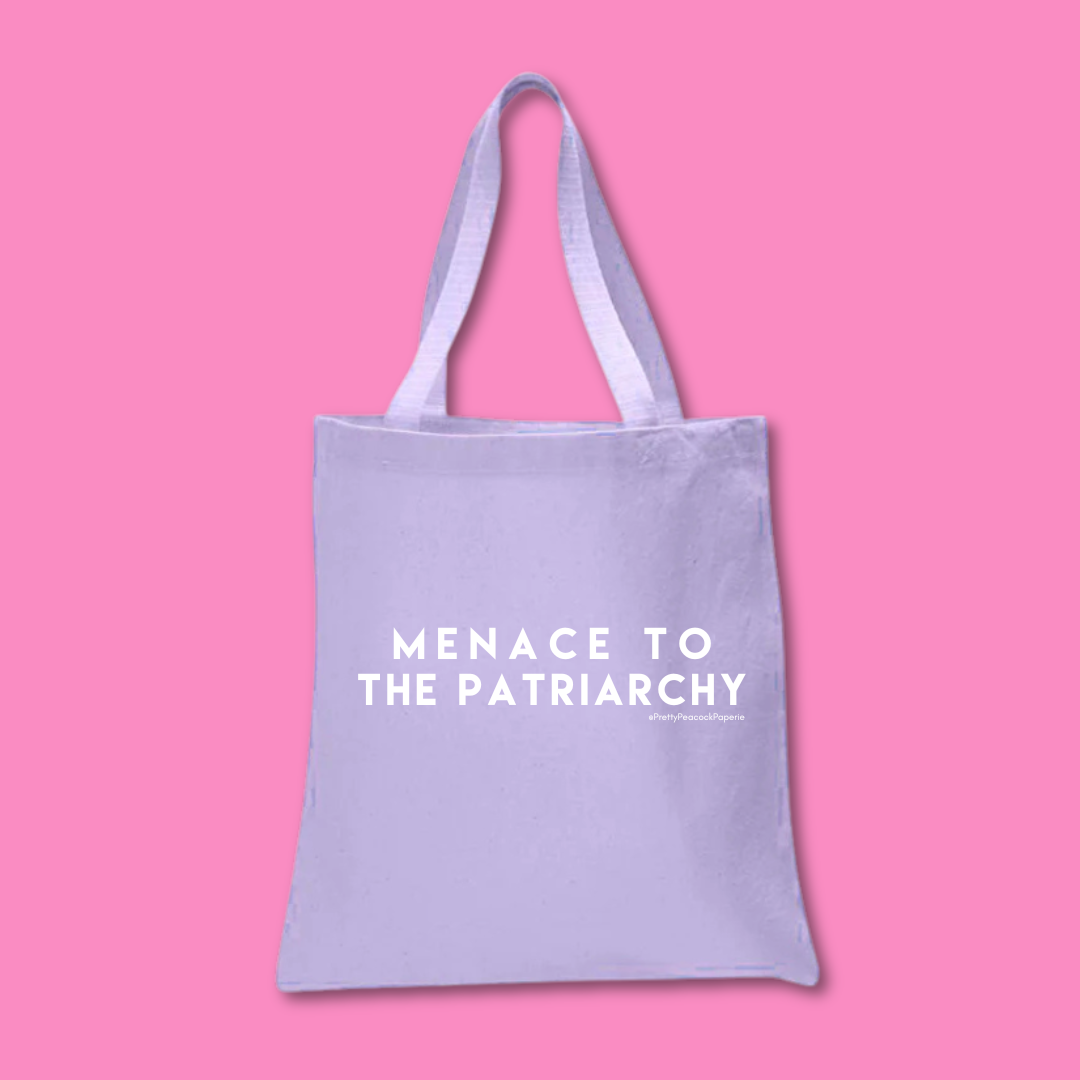 Menace to the Patriarchy Cotton Tote Bag