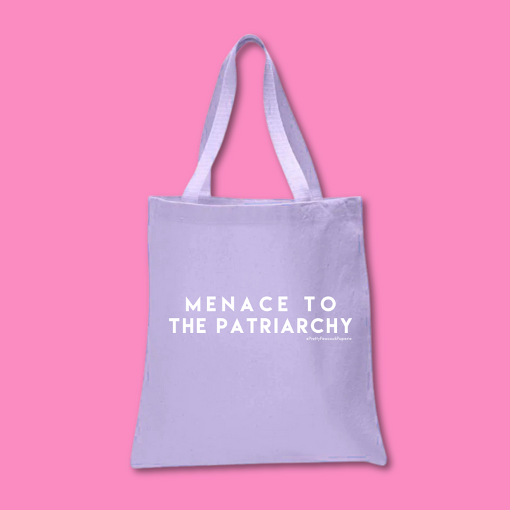 Menace to the Patriarchy Cotton Tote Bag