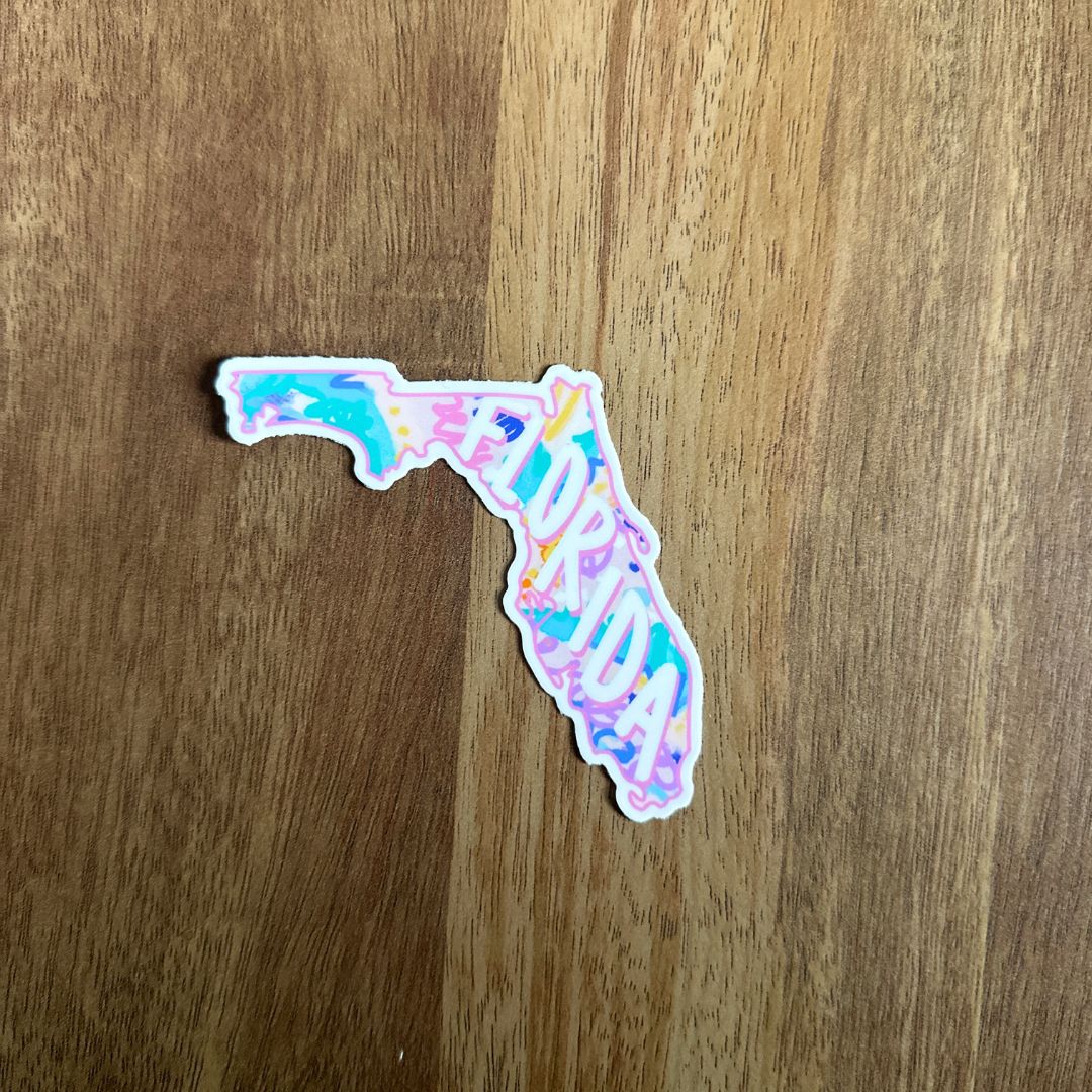 Pastel Florida Vinyl Sticker