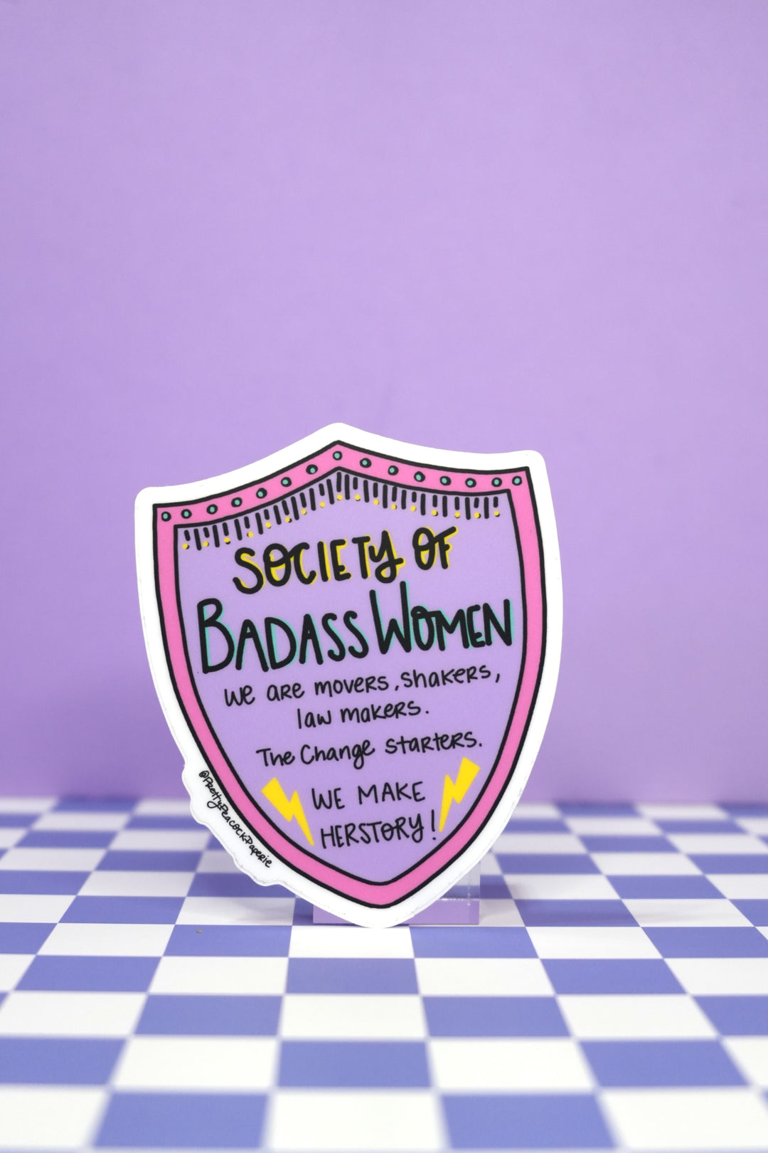 Society of Badass Women Sticker