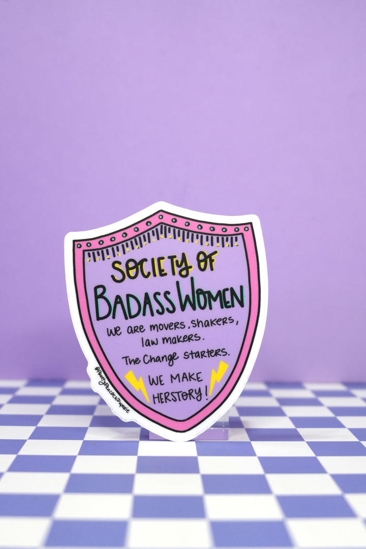 Society of Badass Women Sticker