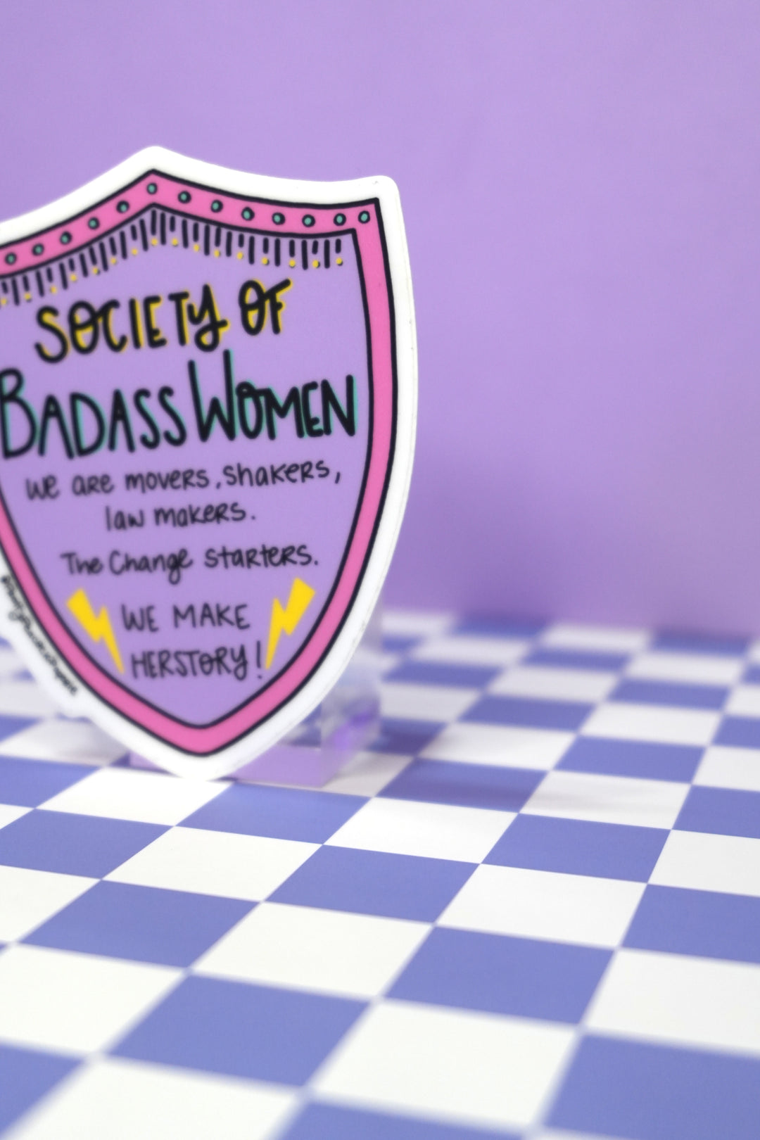 Society of Badass Women Sticker