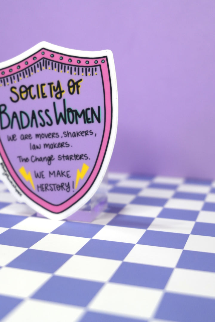 Society of Badass Women Sticker