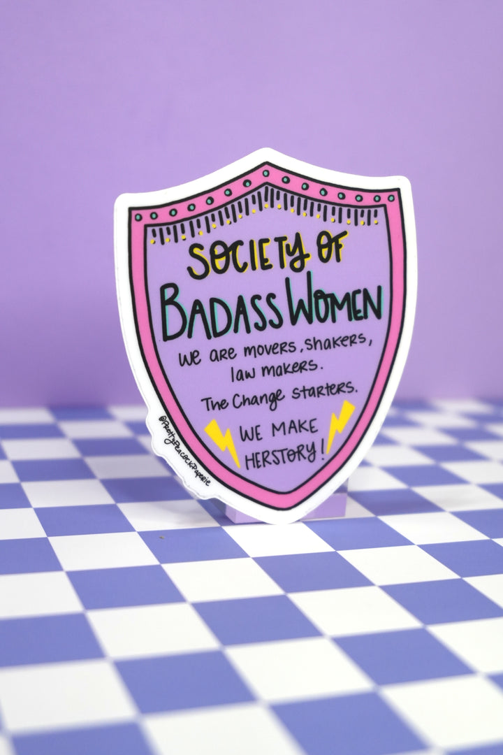 Society of Badass Women Sticker