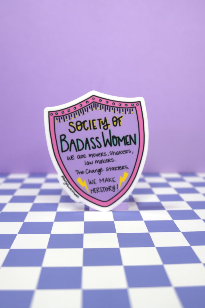 Society of Badass Women Sticker
