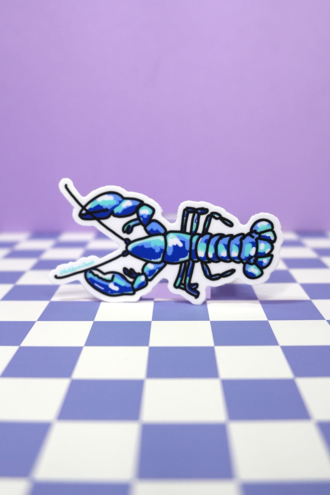 Blue Lobster Vinyl Sticker