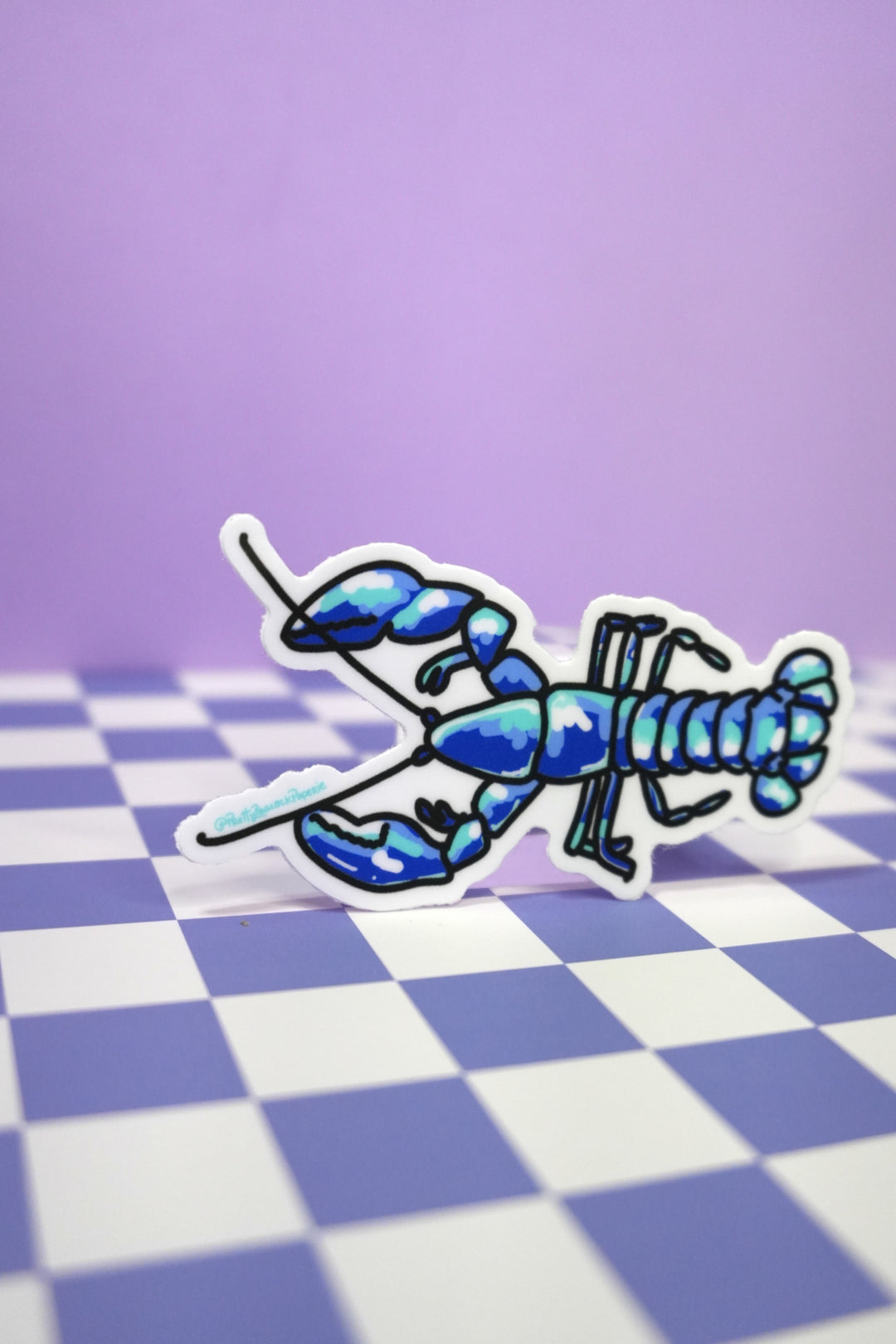 Blue Lobster Vinyl Sticker