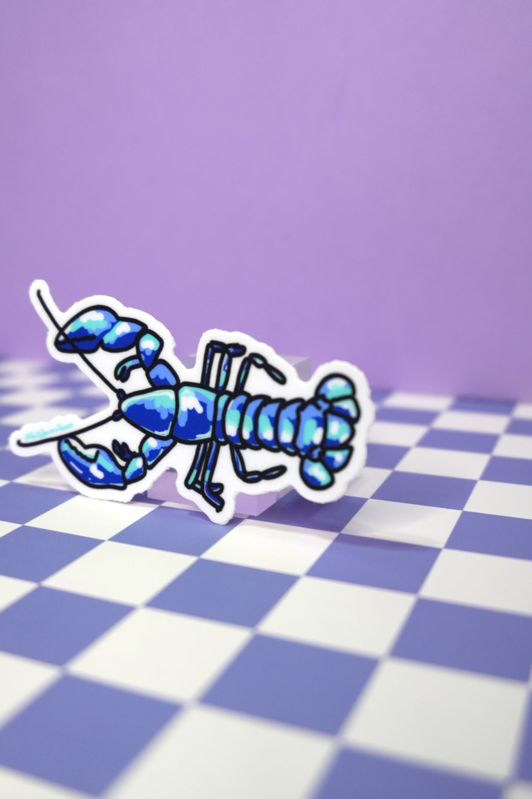 Blue Lobster Vinyl Sticker