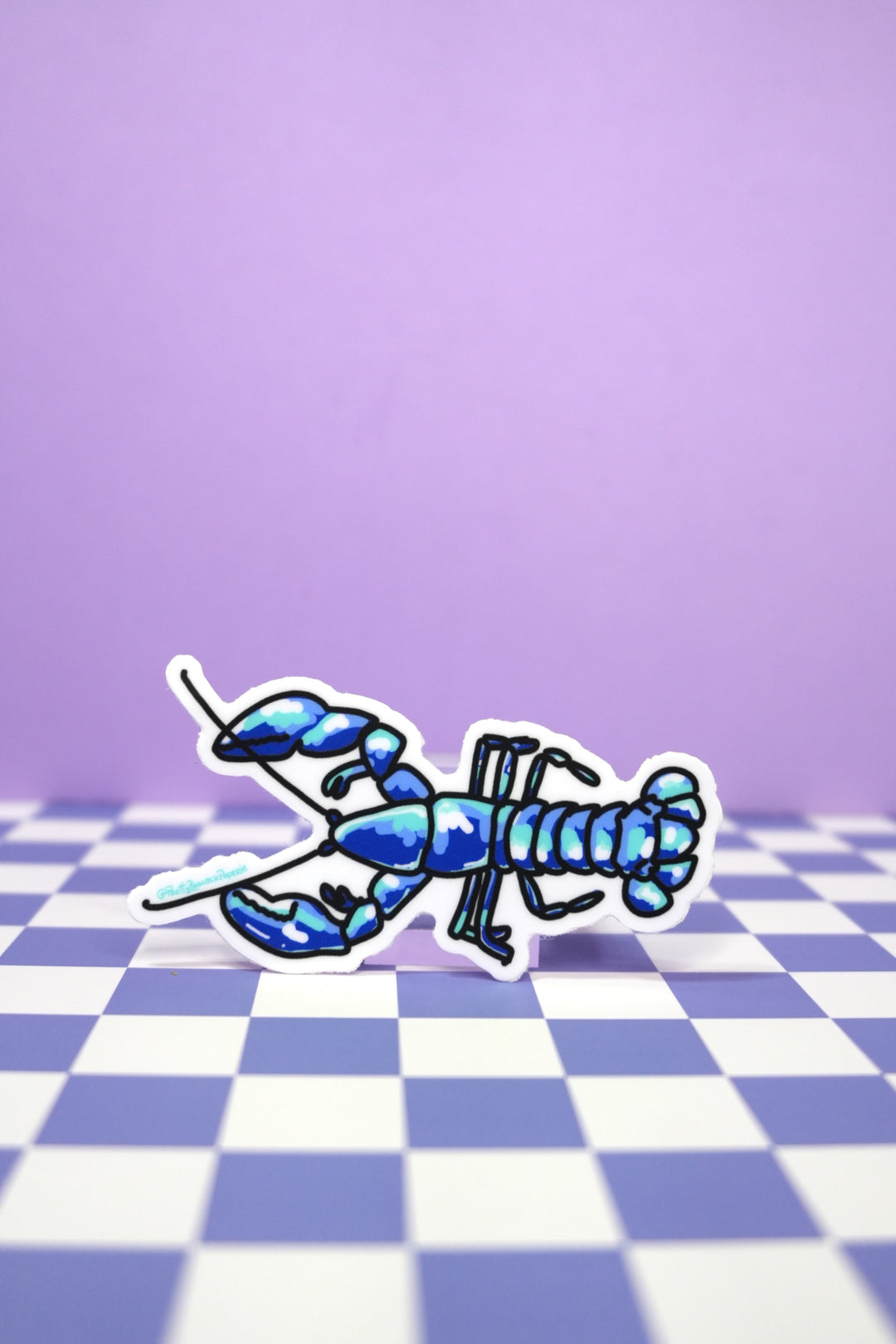 Blue Lobster Vinyl Sticker