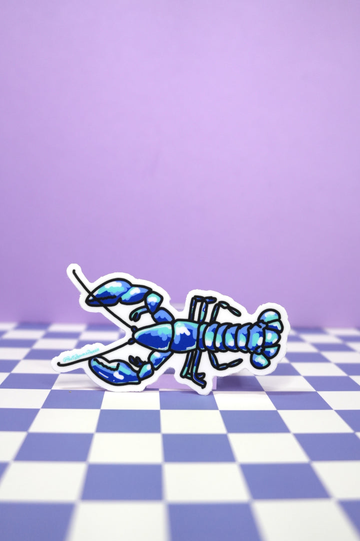 Blue Lobster Vinyl Sticker