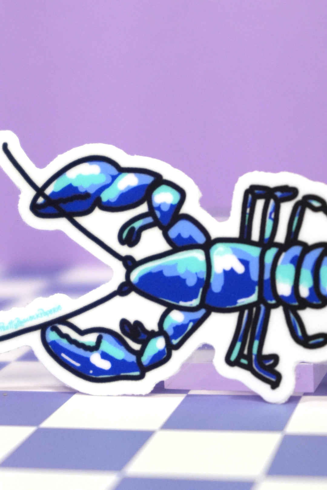 Blue Lobster Vinyl Sticker