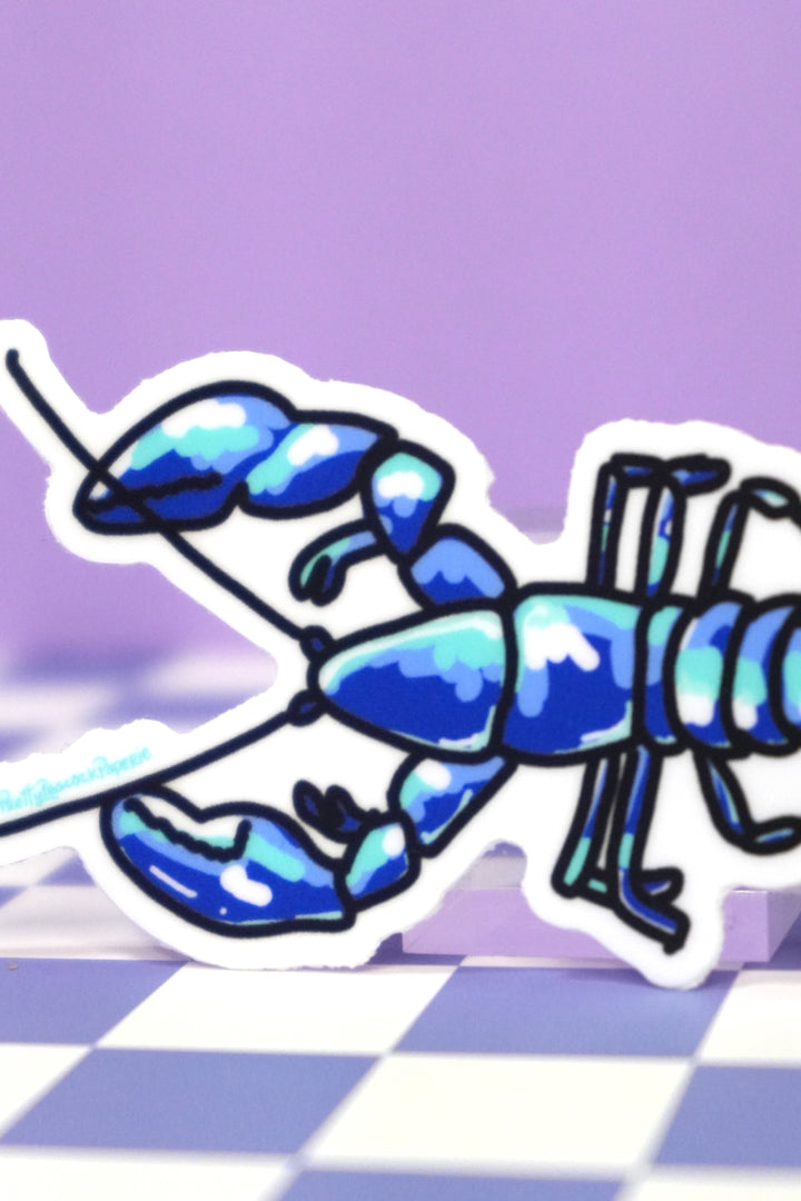 Blue Lobster Vinyl Sticker