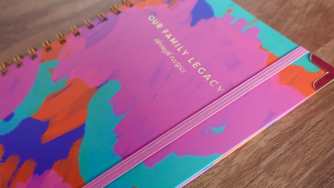 Recipe Book Keepsake - Vibrant Colorway
