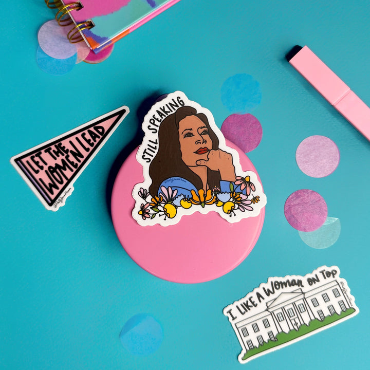 I Like A Woman On Top - White House Sticker