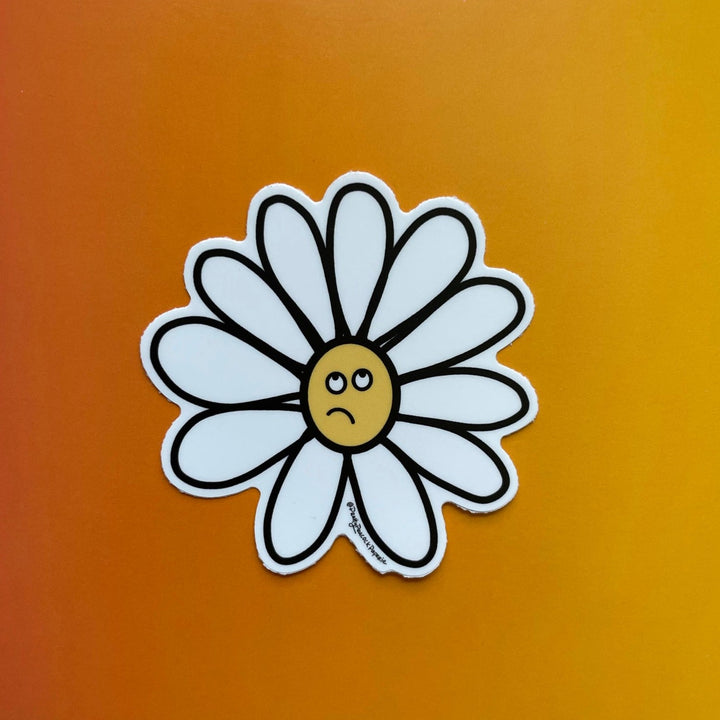 Annoyed Daisy Sticker