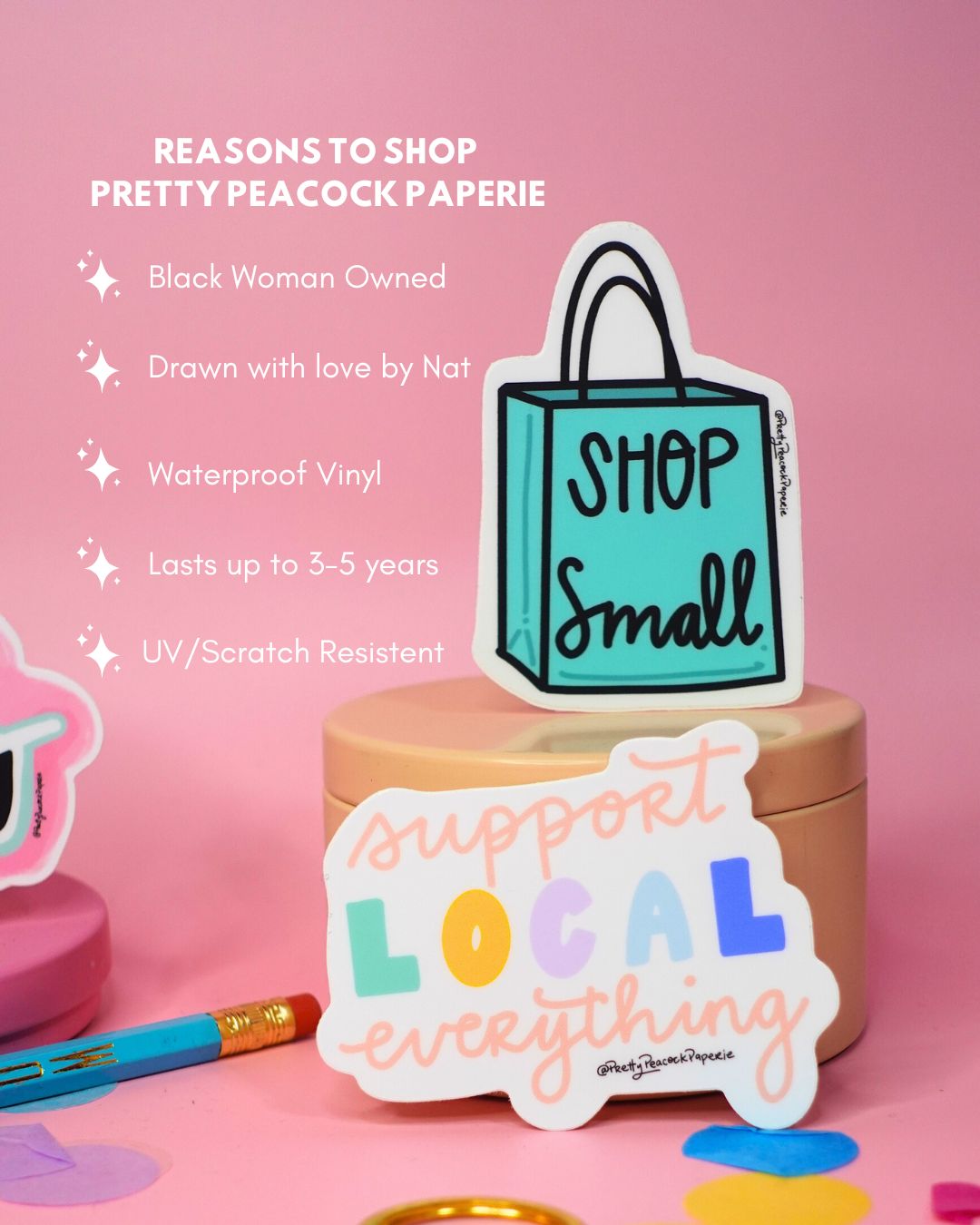 Resist Vinyl Sticker