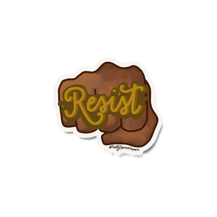 Resist Vinyl Sticker