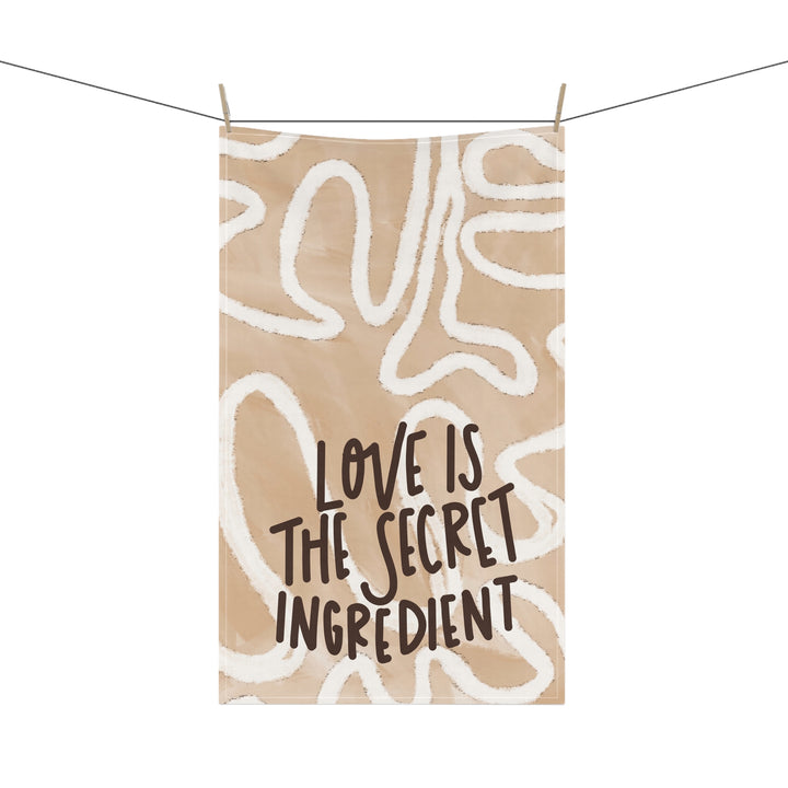 Love Is The Secret Ingredient Tea Towel - Nude Colorway