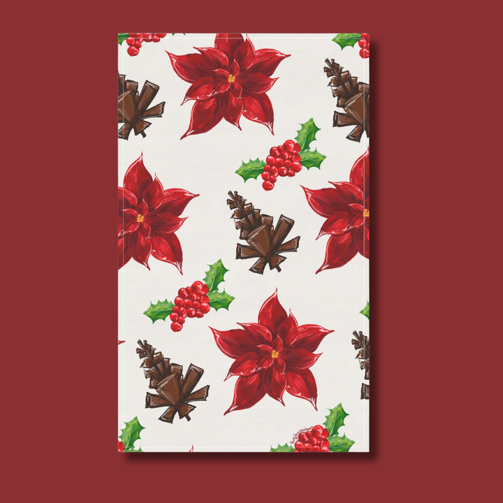 Holiday Florals Tea Towel