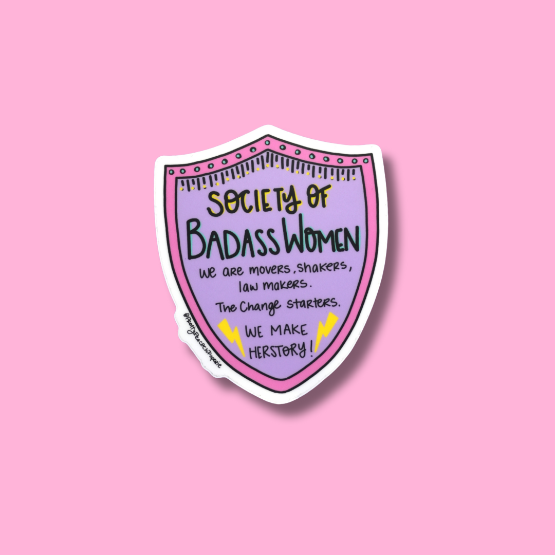 Society of Badass Women Sticker