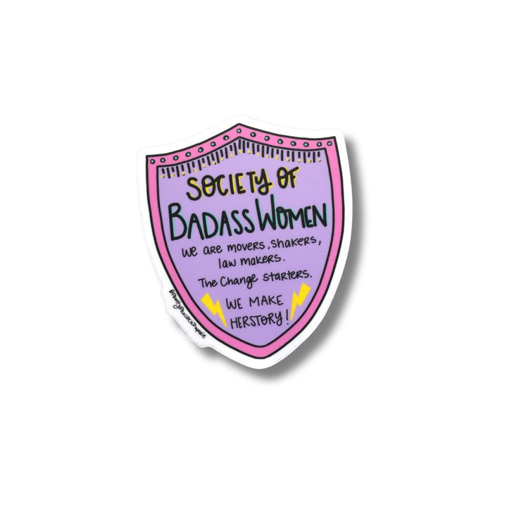 Society of Badass Women Sticker
