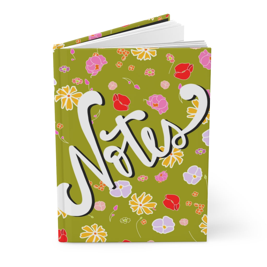 Retro Floral Notes Notebook