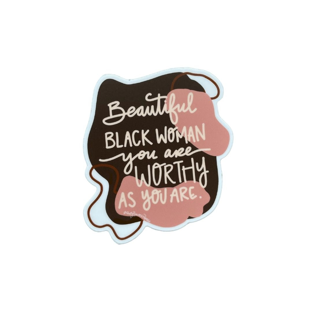 Beautiful Black Woman Sticker