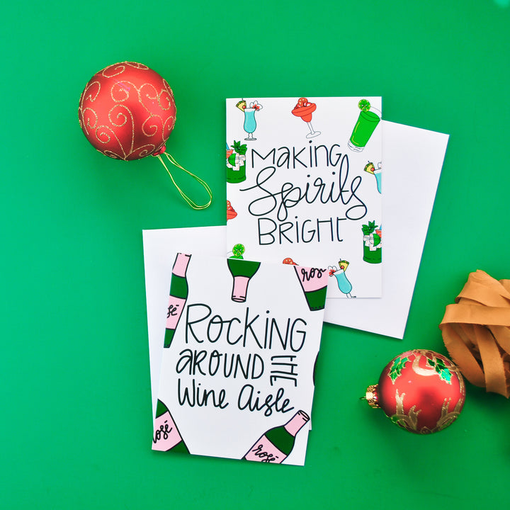 Making Spirits Bright Holiday Greeting Card