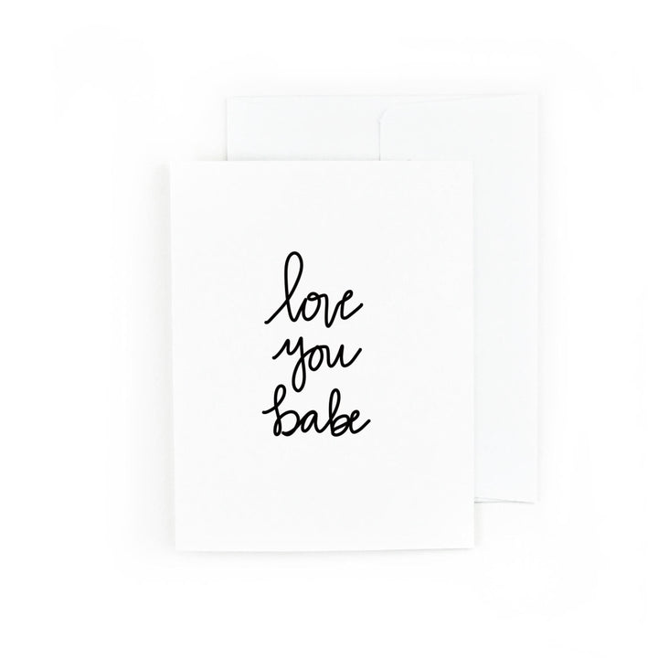 Love you Babe Greeting Card