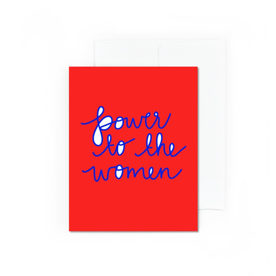 Power To The Women Greeting Card