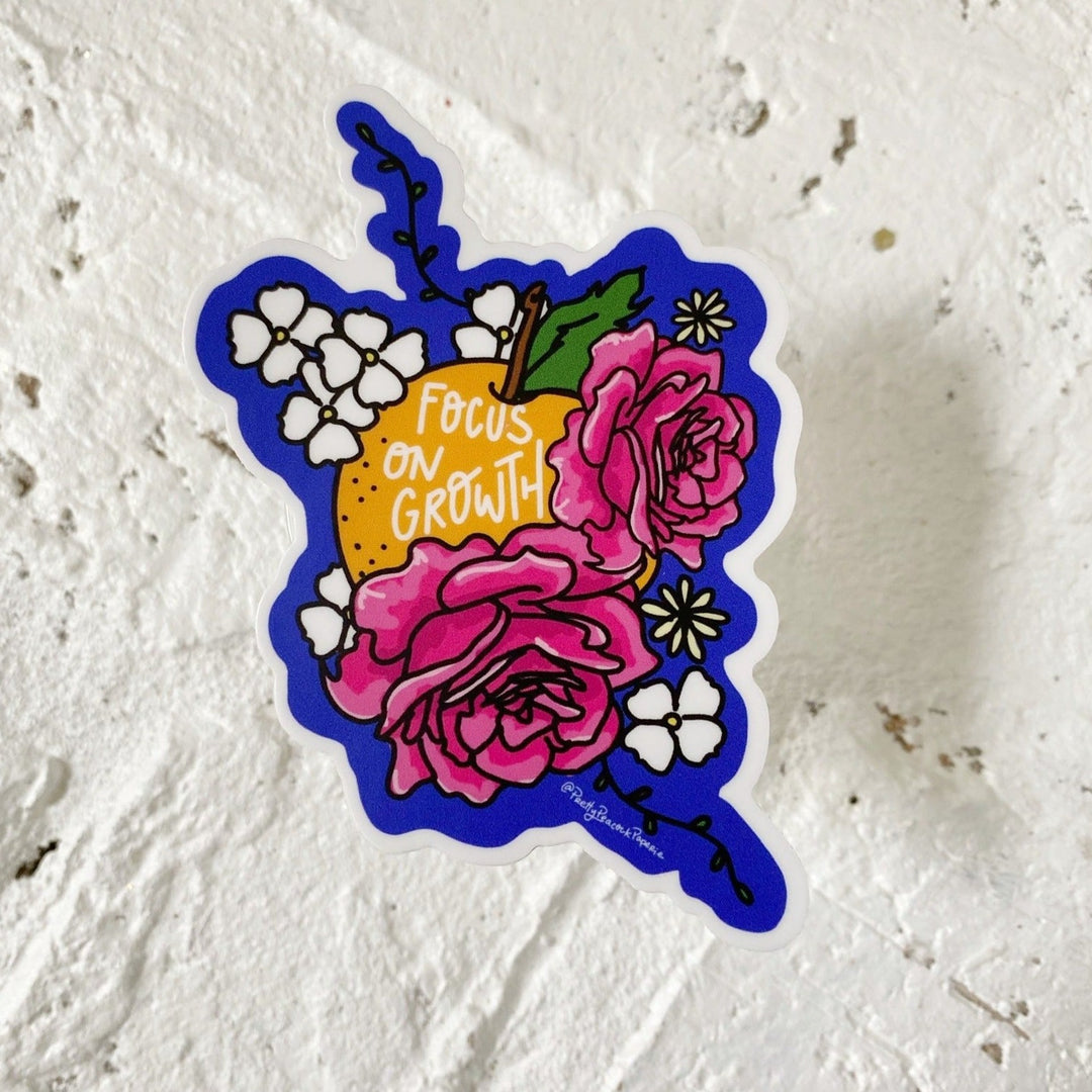 Pininterest Growth Sticker Focus on Growth Sticker – PrettyPeacockPaperie