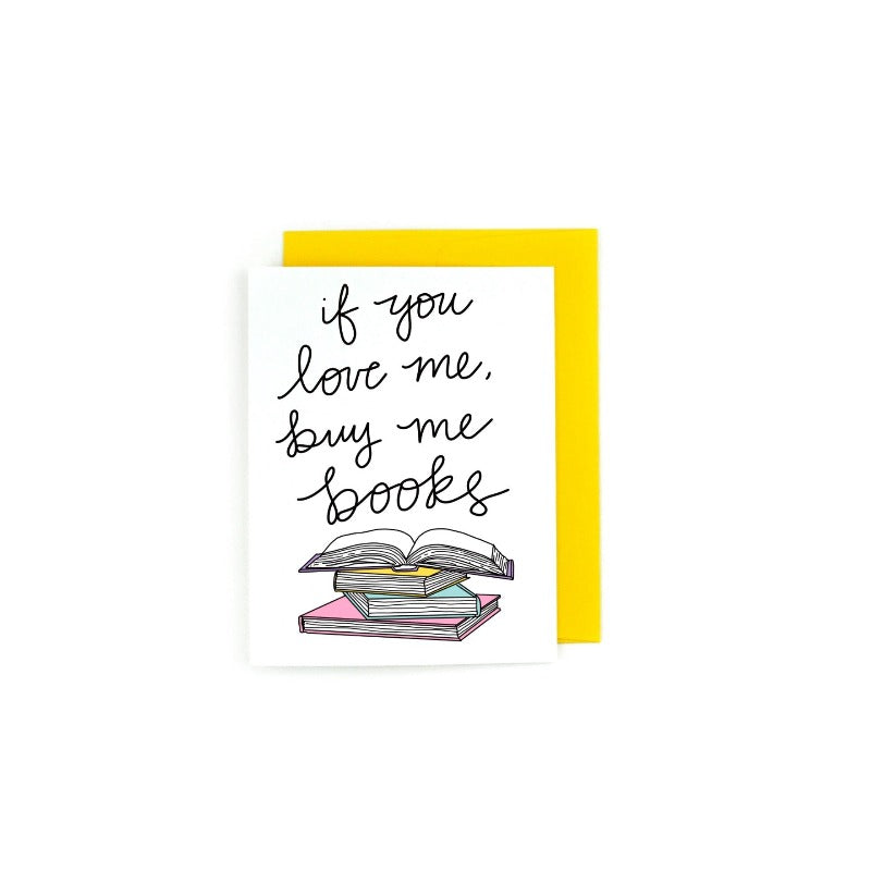Buy Me Books Greeting Card